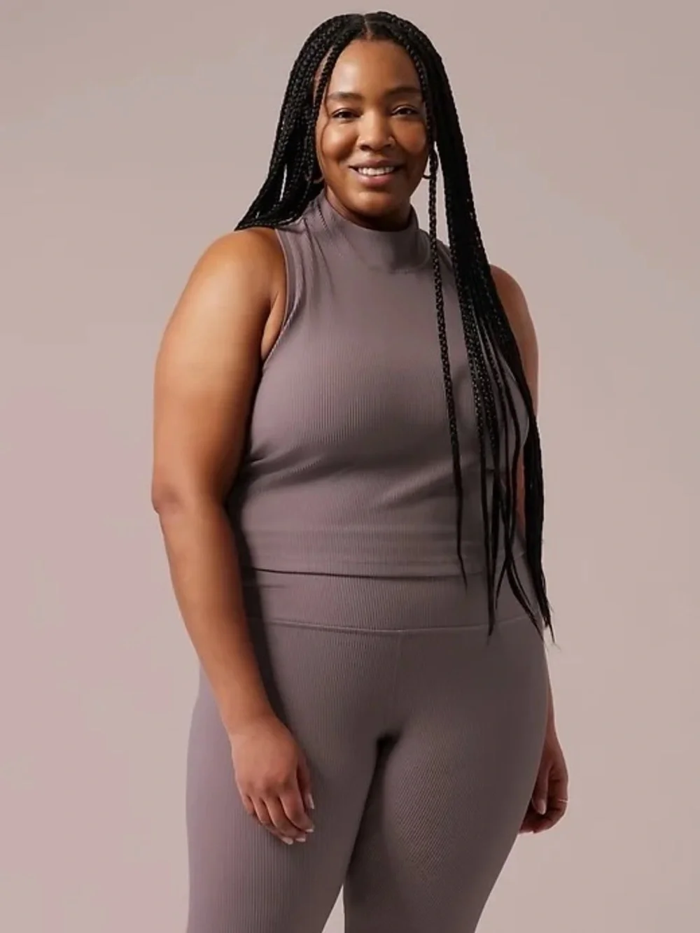 ALICIA KEYS x ATHLETA + KEYS Rib Crop Tank